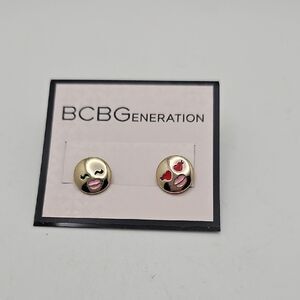 NWT Earrings By BCBG Posts Gold Hardware
